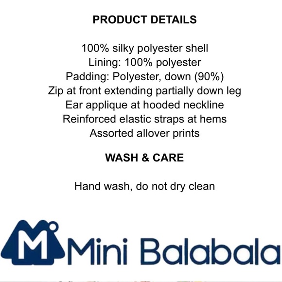 Mini Balabala Gray Floral Baby Snowsuit☃️ - Picture 15 of 16